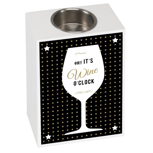 Teelichthalter Sensa "Oh! It's Wine O'Clock"